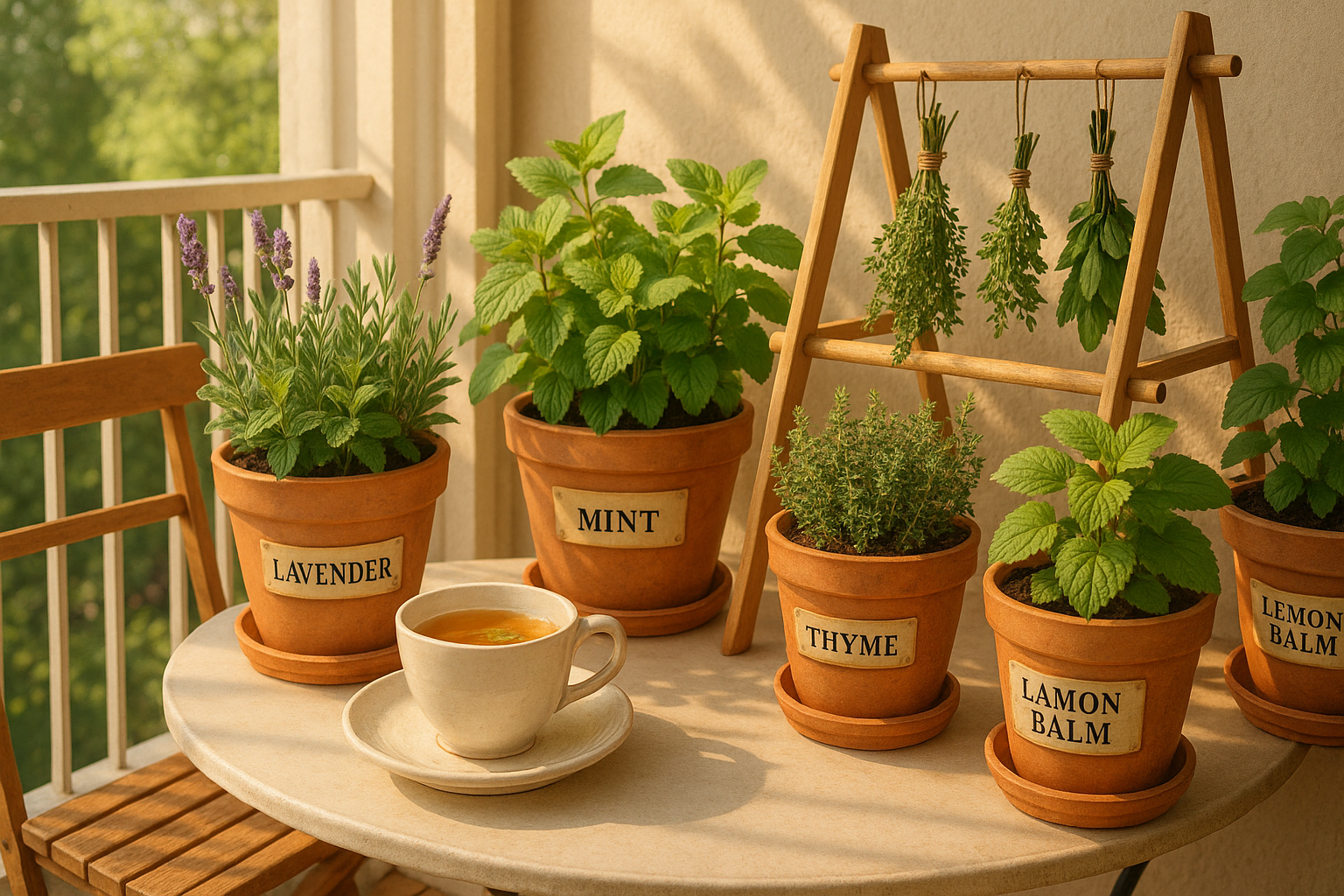 How to Build a Balcony Apothecary Garden