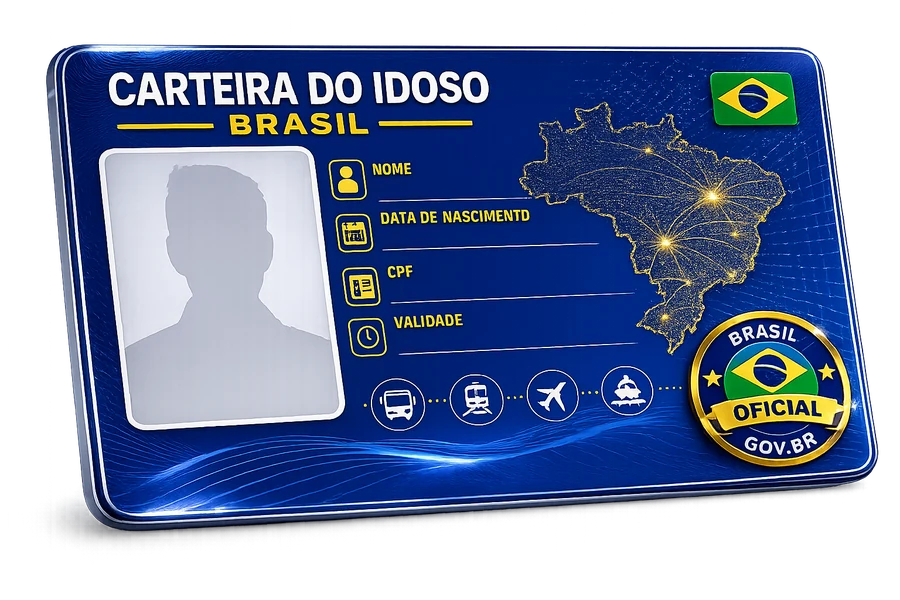 Carteira do Idoso, documento que garante transporte interestadual gratuito